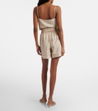 Joseph Laven checked silk shorts