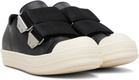 Rick Owens Black Temple Strap Low Sneakers