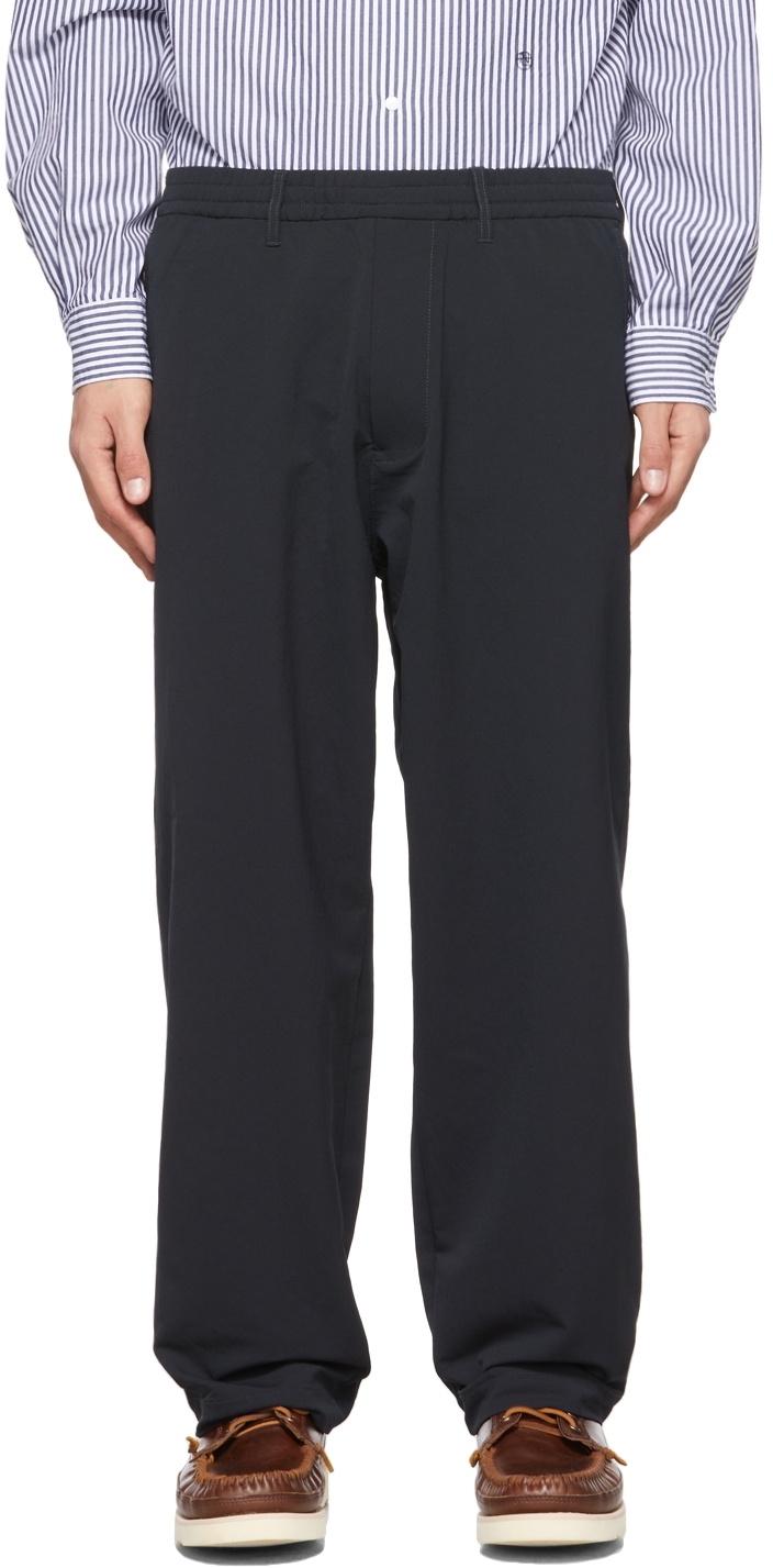 Nanamica Black ALPHADRY Wide Easy Pants Nanamica