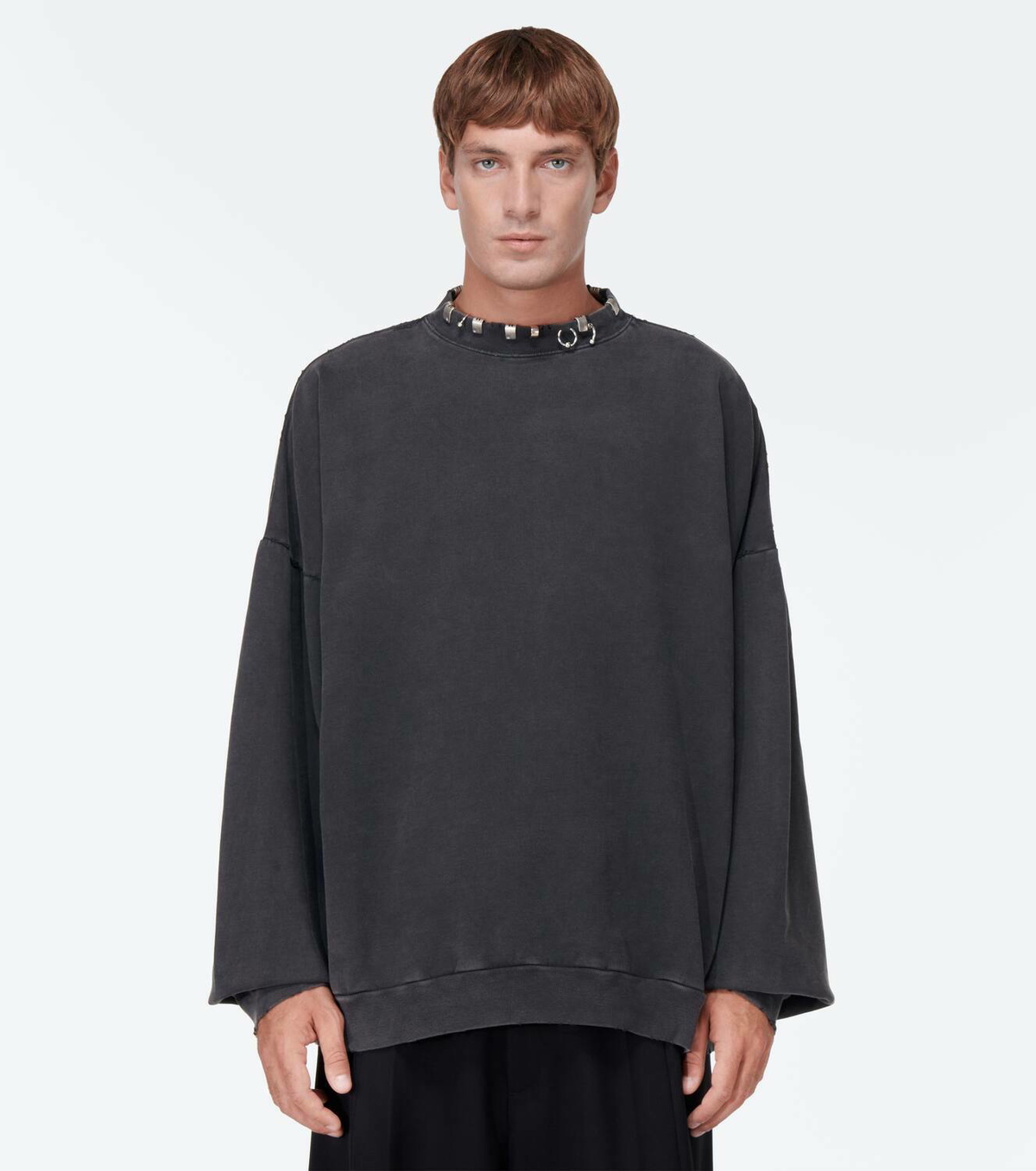 Balenciaga Embellished cotton fleece sweatshirt Balenciaga