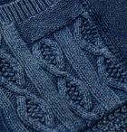 Beams Plus - Patchwork Shawl-Collar Cotton Cardigan - Blue