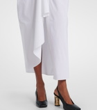 Givenchy Draped cotton poplin shirt dress