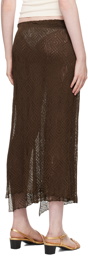 Gimaguas Brown Elena Midi Skirt