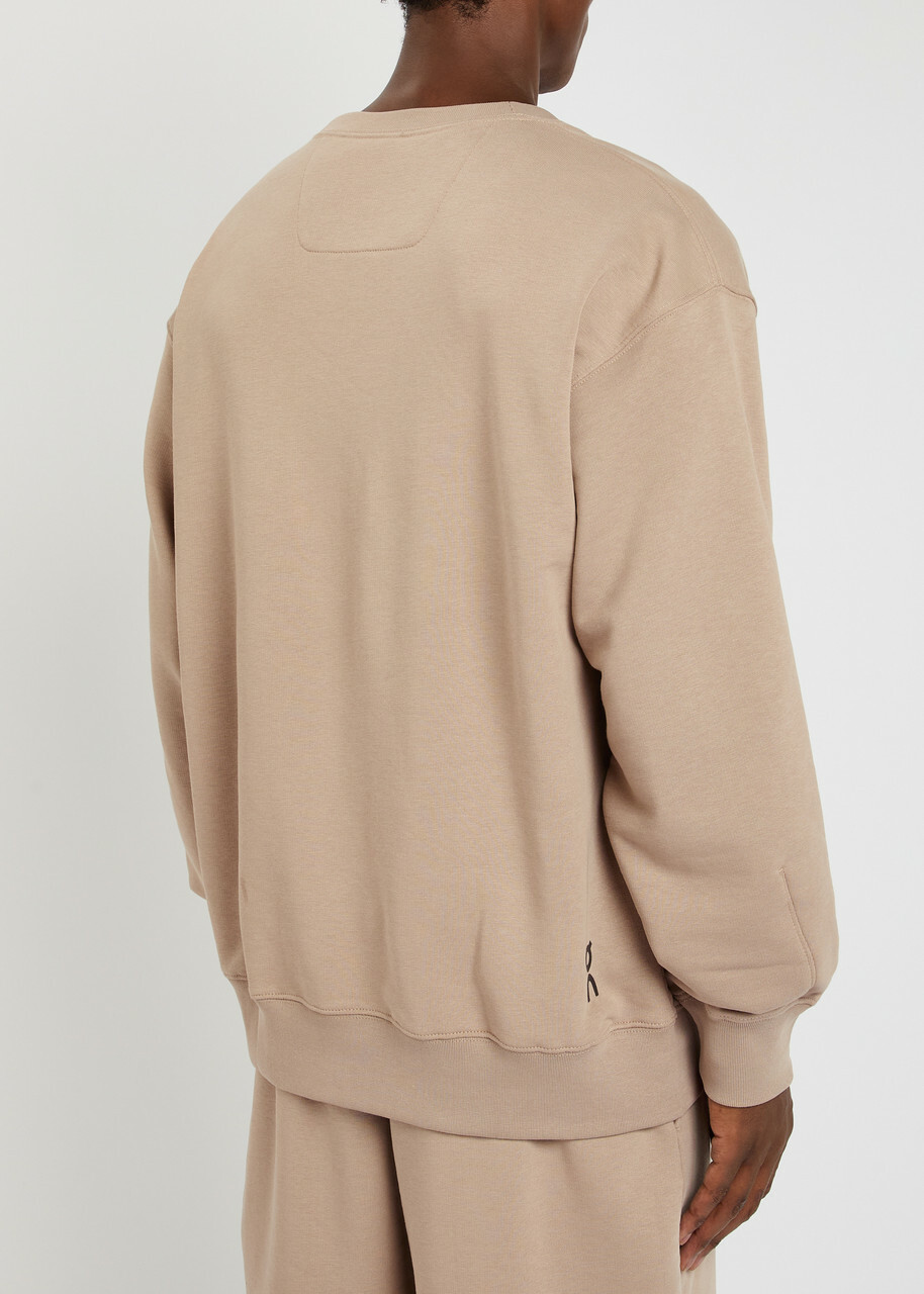 ON Club Logo Cotton-blend Sweatshirt Beige