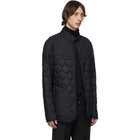 Z Zegna Reversible Black Quilted Jacket