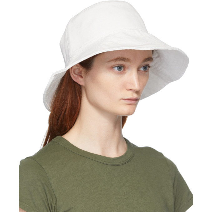 rag and bone White Canvas Bucket Hat Rag and Bone display picture 1