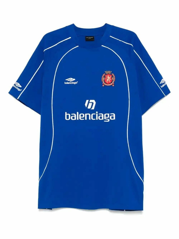 Photo: Balenciaga Logo-Print T-Shirt