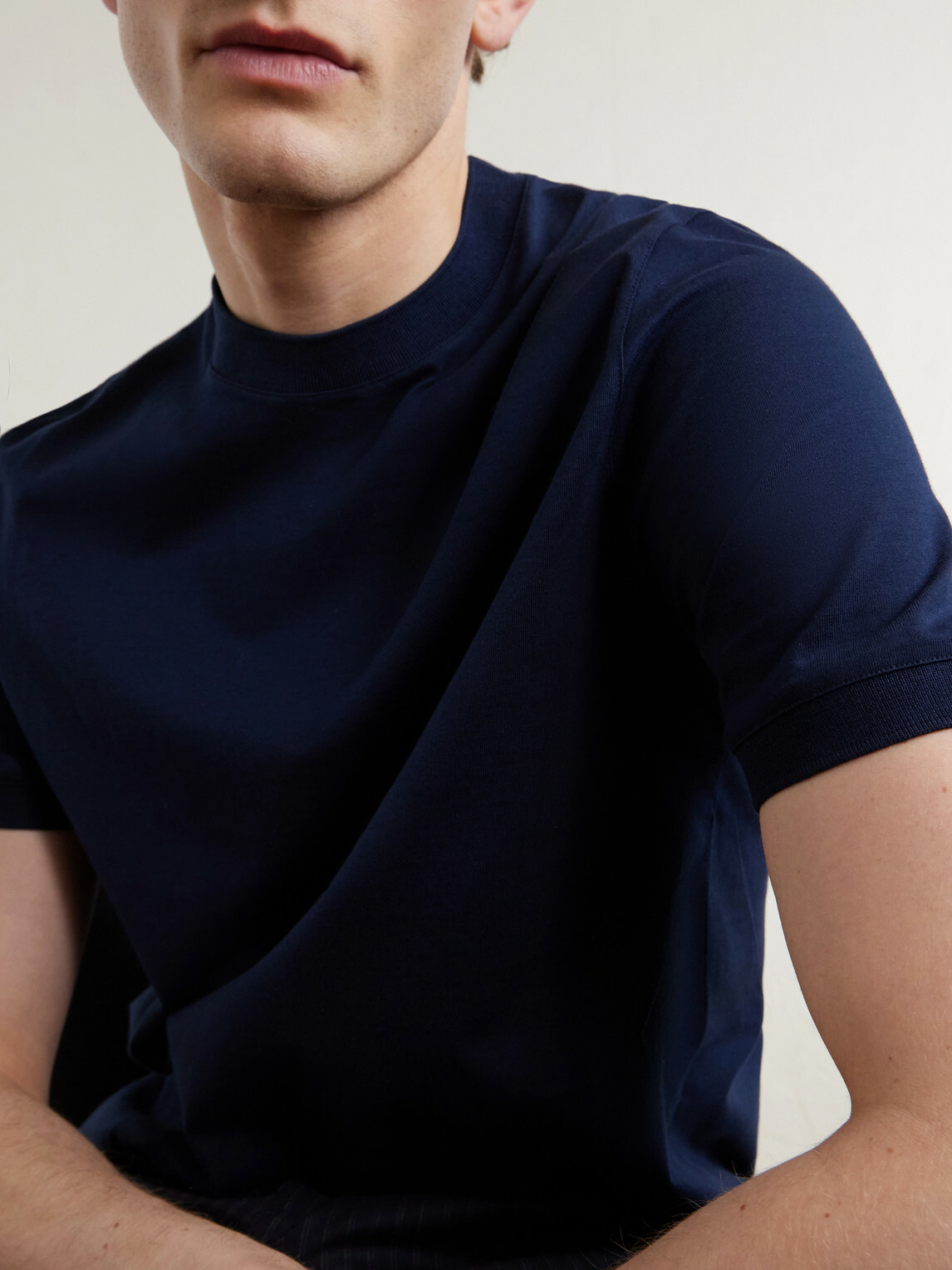 Canali - Cotton-Jersey T-Shirt - Blue