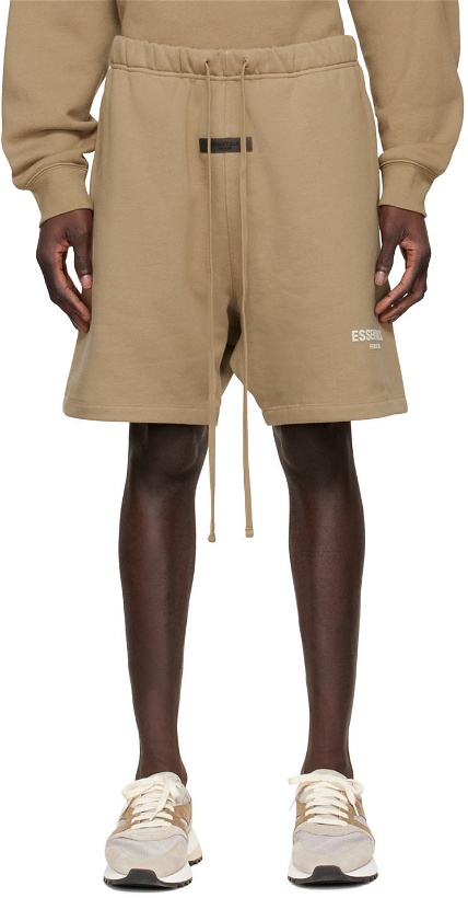 Photo: Fear of God ESSENTIALS Tan Cotton Shorts