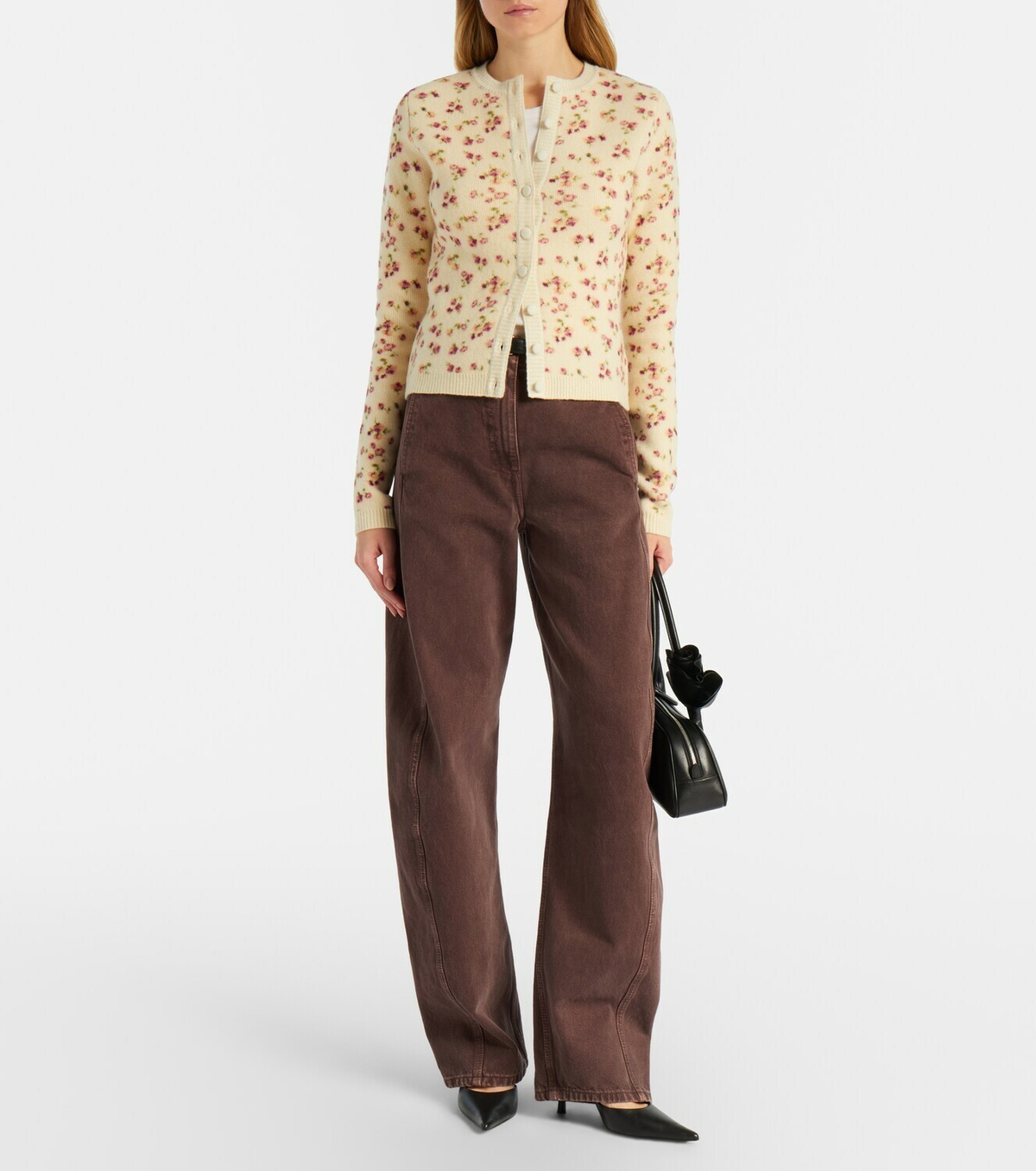 Magda Butrym Wool, silk, and cashmere cardigan