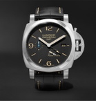Panerai - Luminor 1950 3 Days Acciaio Automatic 44mm Stainless Steel and Alligator Watch, Ref. No. PAM01321 - Black