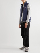 Canada Goose - Mersey Logo-Appliquéd Wool-Blend Fleece Gilet - Blue