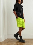 Neighborhood - Easy Straight-Leg Cotton-Twill Drawstring Shorts - Green