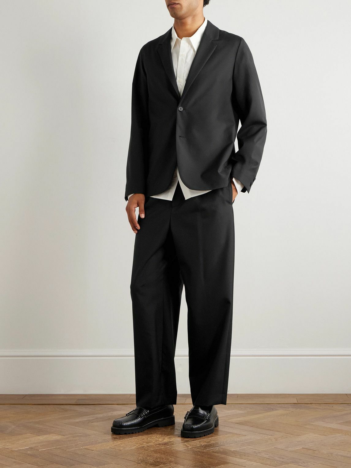 ATON - Wool Suit Jacket - Black