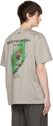Wooyoungmi Gray Feather T-Shirt