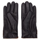 Giorgio Armani Black Leather Gloves