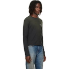 Acne Studios Black Distressed Logo T-shirt
