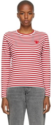 COMME des GARÇONS PLAY Striped Long Sleeve T-Shirt