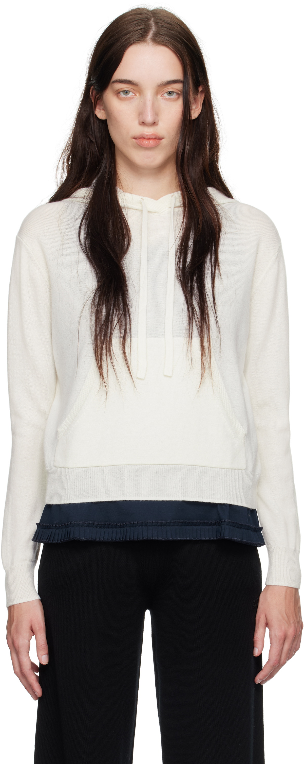 Max Mara Leisure Off-White Tenente Hoodie