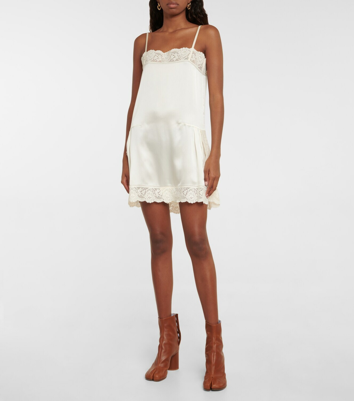 国内発/送料関税込【Maison Margiela】Silk Midi Dress Maison Margiela Multicolor Silk Midi Dress | ModeSens
