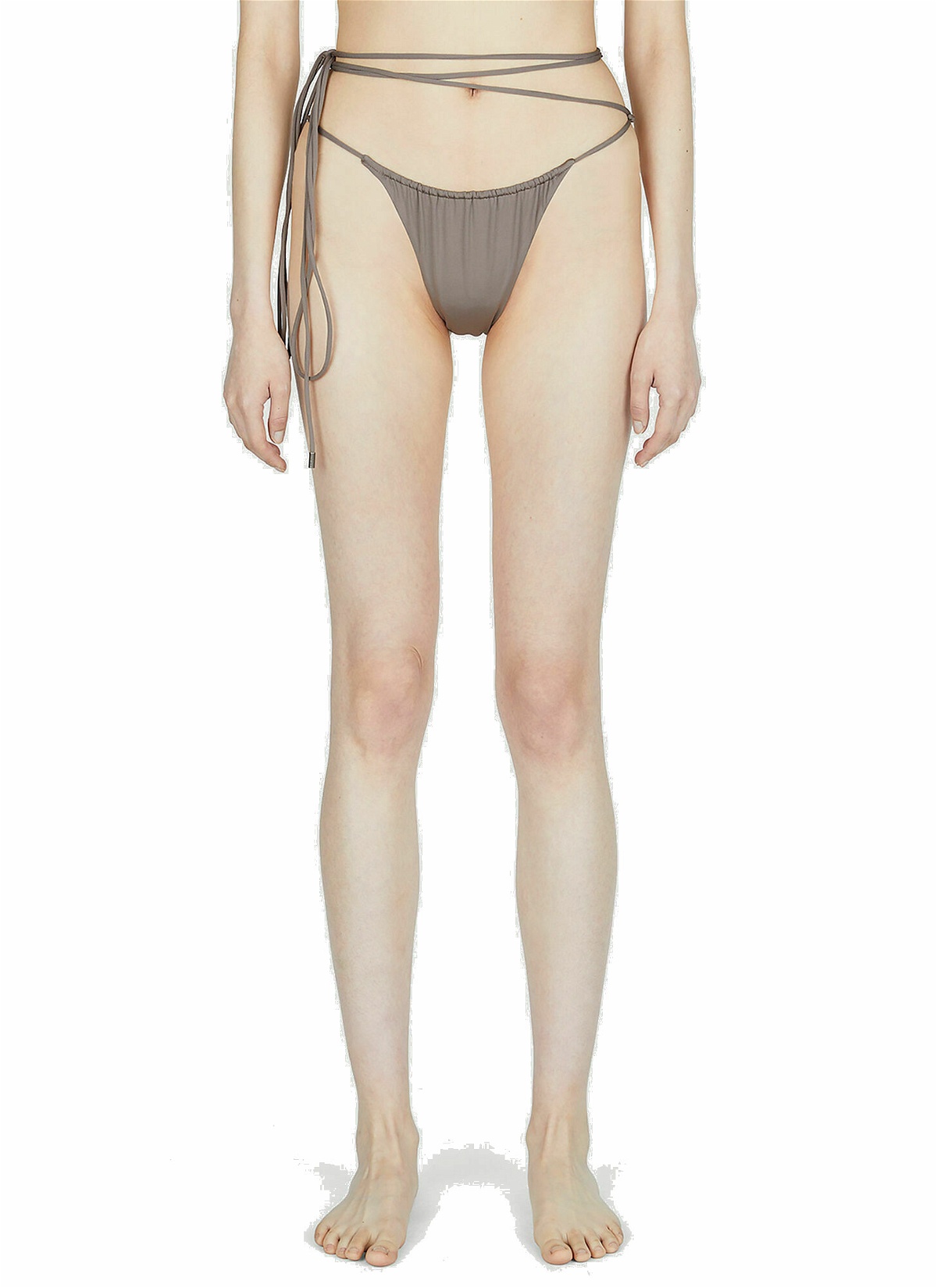 Photo: Saint Laurent - Strappy Bikini Briefs in Grey