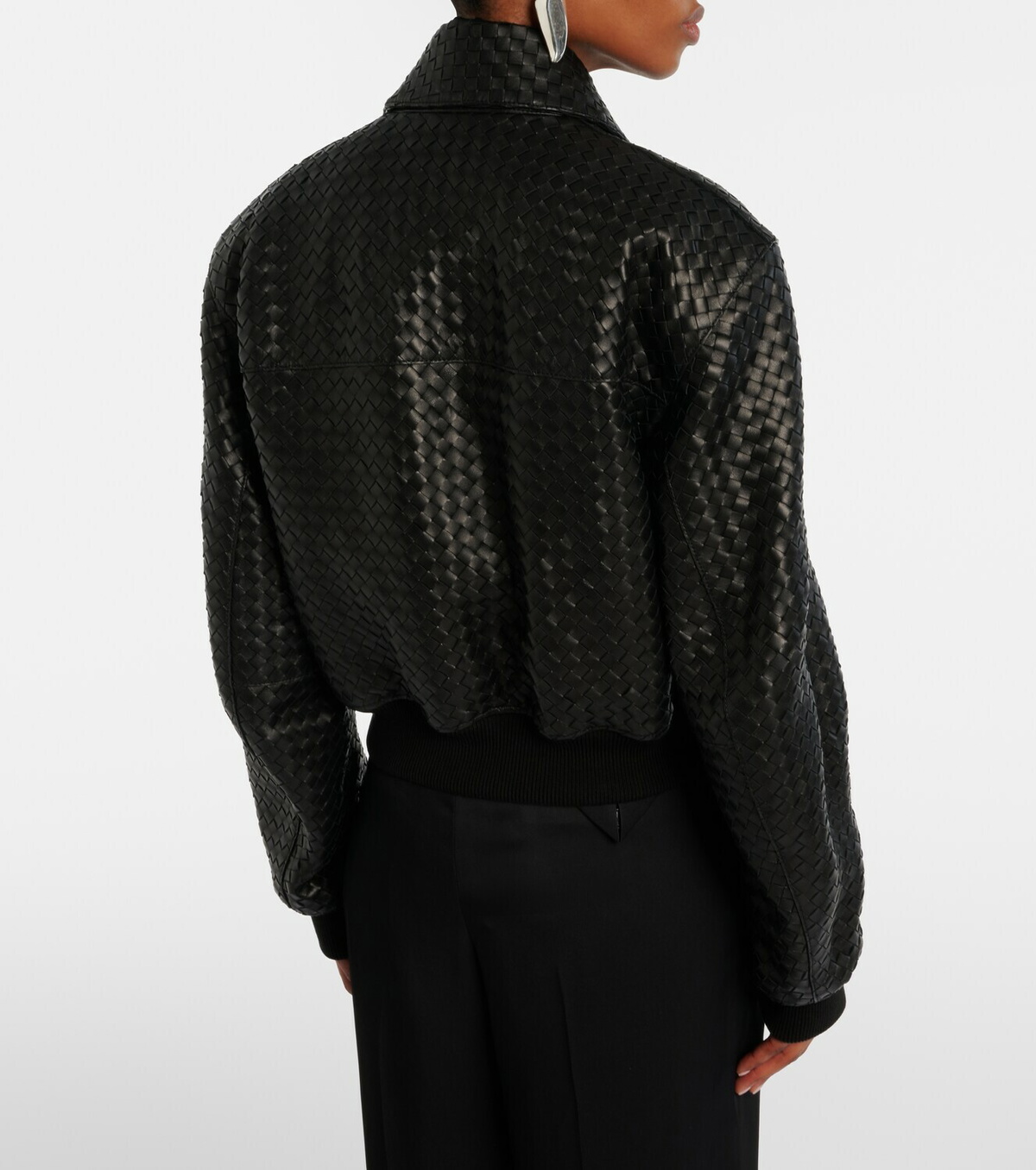 Bottega Veneta Intrecciato leather jacket