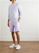 Altea - Barkley Straight-Leg Cotton-Jersey Drawstring Bermuda Shorts - Purple
