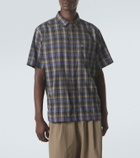 ERL Checked cotton-blend shirt