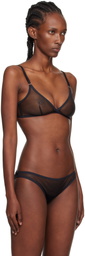 Yasmine Eslami Black Jeanne Soft Bra