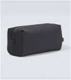 The Row Clovis leather-trimmed toiletry pouch