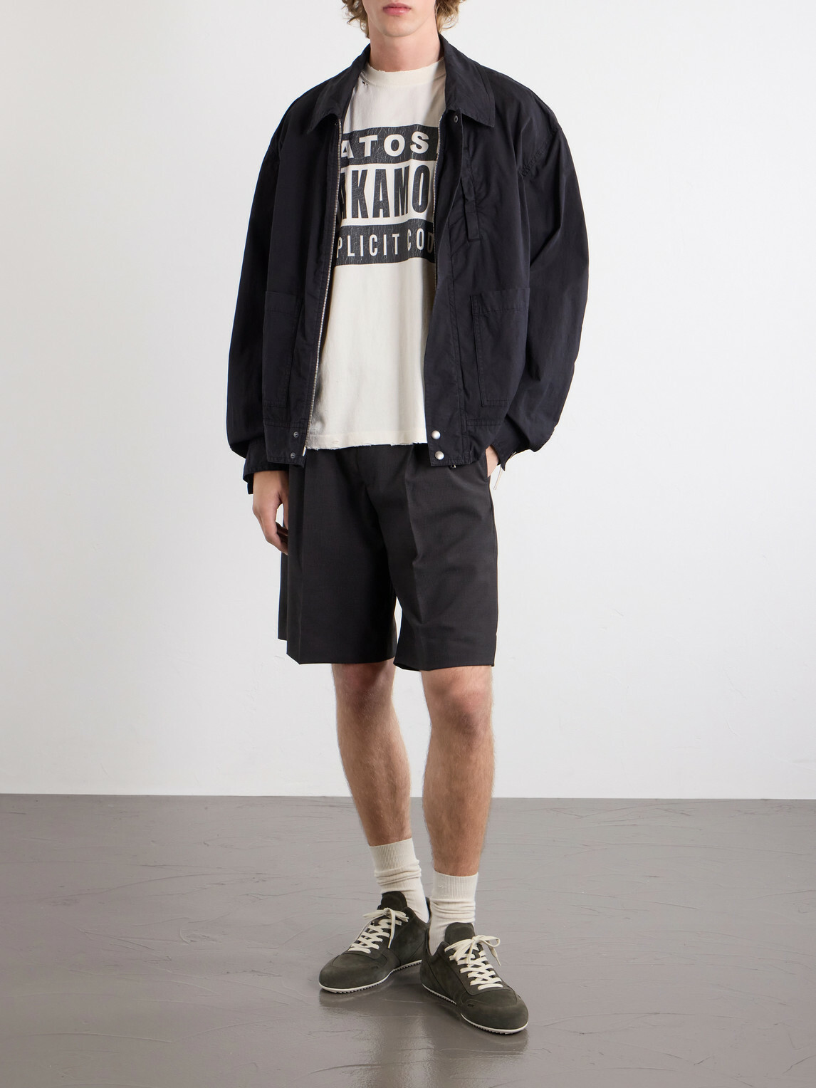Satoshi Nakamoto - Explicit Codex Logo-Print Distressed Cotton-Jersey T-Shirt - White