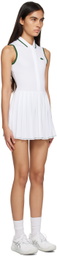 Lacoste White Pleated Dress