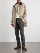 Kiton - Straight-Leg Lyocell-Blend Trousers - Brown