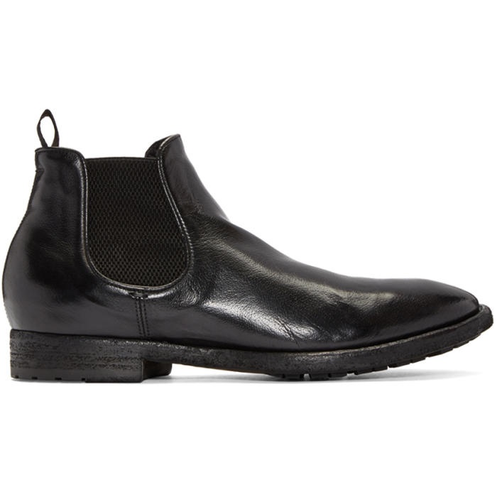 Photo: Officine Creative Black Leather Chelsea Boots