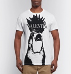 Valentino - Printed Cotton-Jersey T-Shirt - Men - White