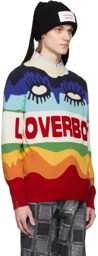Charles Jeffrey Loverboy Multicolor Rainbow Eyes Logo Sweater