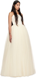 Bode SSENSE Exclusive Off-White Harbour Maxi Dress