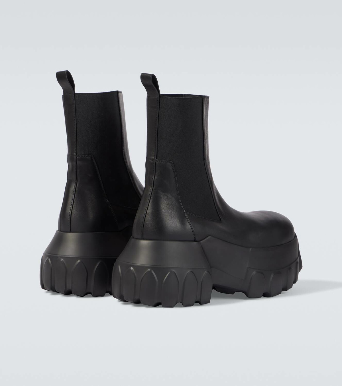 Rick Owens Mega Tractor leather biker boots Rick Owens