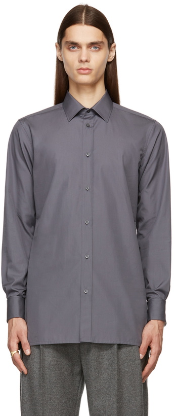 Photo: Maison Margiela Grey Cotton Poplin Shirt