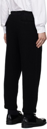 Black Comme des Garçons Black Tapered Wool Trousers