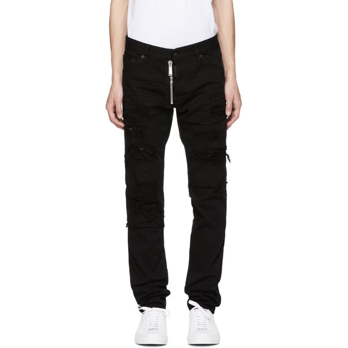 Photo: Dsquared2 Black Ripped Wash Cool Guy Jeans