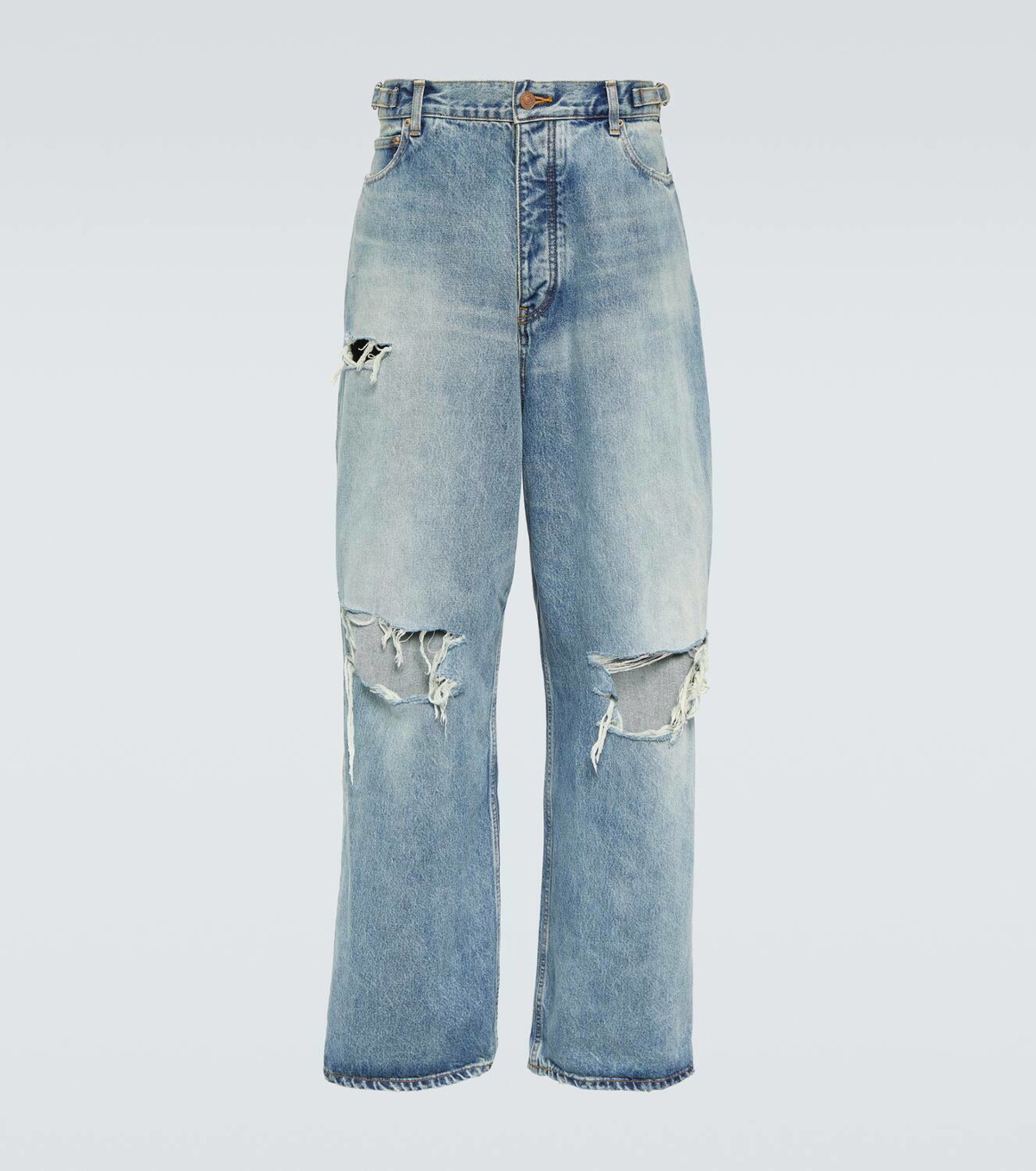 Balenciaga Distressed wide-leg jeans Balenciaga