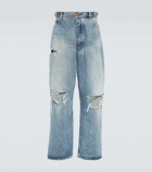 Balenciaga Distressed wide-leg jeans