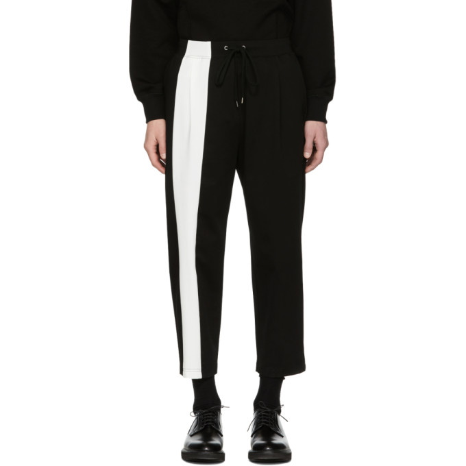Photo: Diet Butcher Slim Skin Black and White Bold Lined Lounge Pants