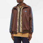 Needles Poly Smooth Track Jacket in Brown