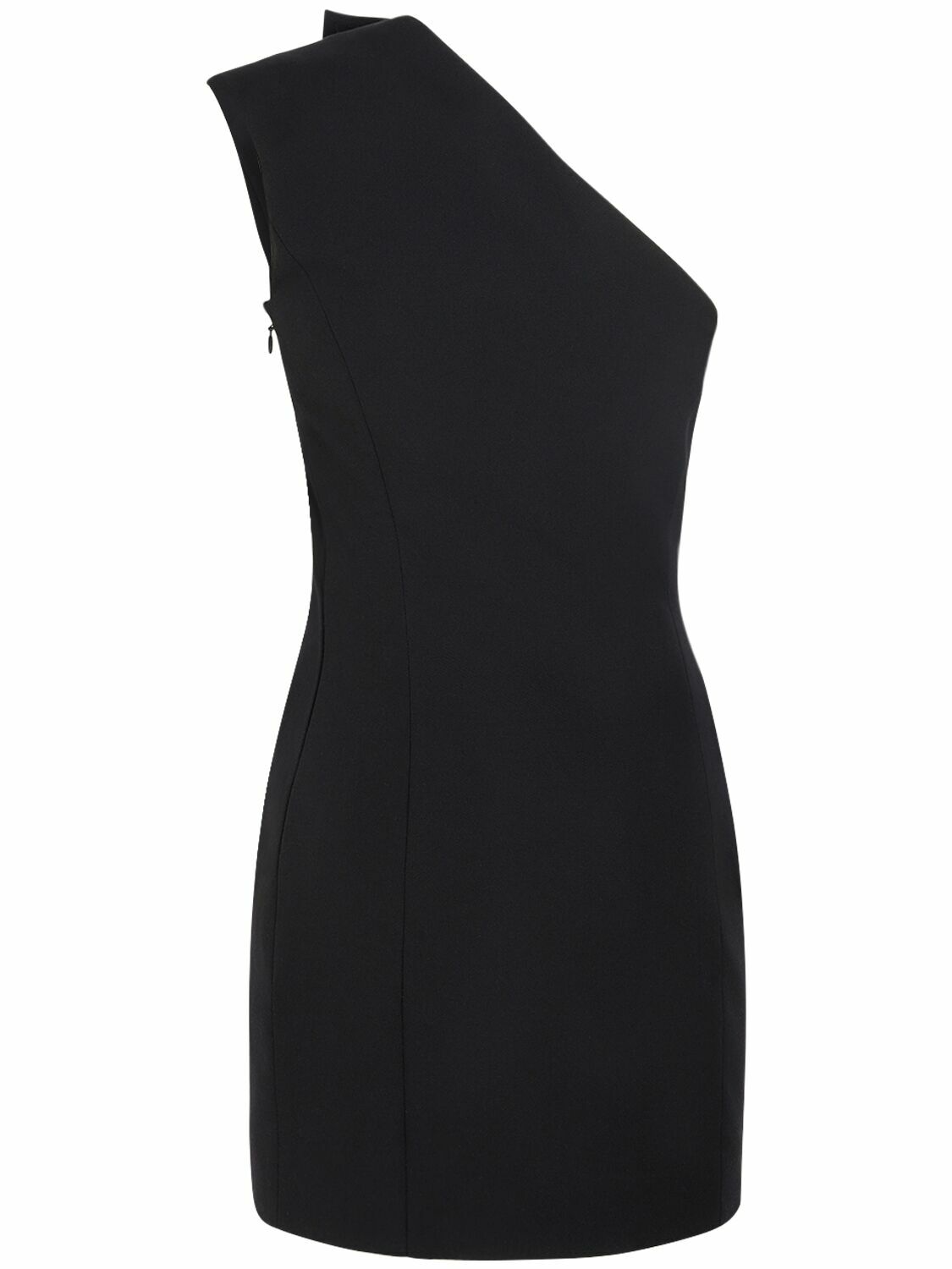 ワンピース Balmain Black Wool Mini Dress Balmain Wool Mini Dress in Black | Lyst
