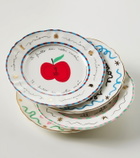 Bitossi Il Frutto della Passione set of 4 porcelain plates