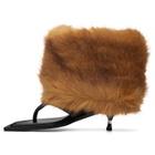 FIDAN NOVRUZOVA Brown & Black Kaia Fury Stiletto Heeled Sandals
