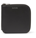 Acne Studios - Csarite S Logo-Print Leather Zip-Around Wallet - Black