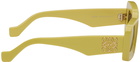 Loewe Yellow Rectangular Sunglasses